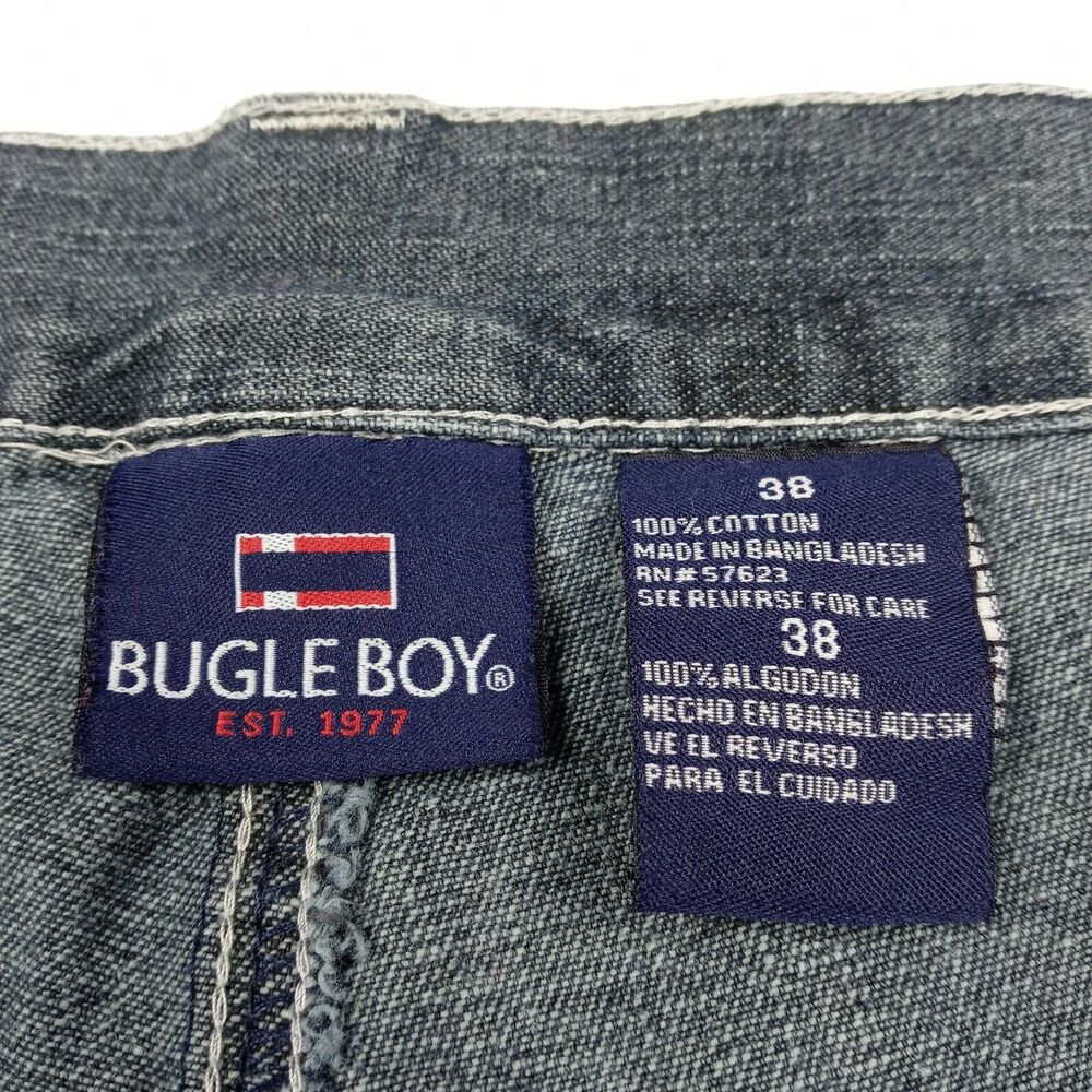 BUGLE BOY Vintage Denim Jean Shorts Jorts Men's Size 38 Casual - Picture 8 of 8
